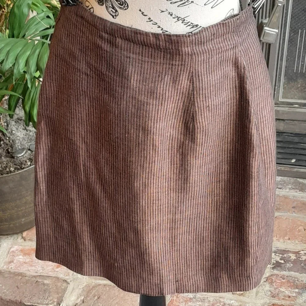 Vintage Franco Mirabelli Linen Skirt